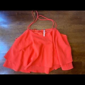 Free People Orange Tank
